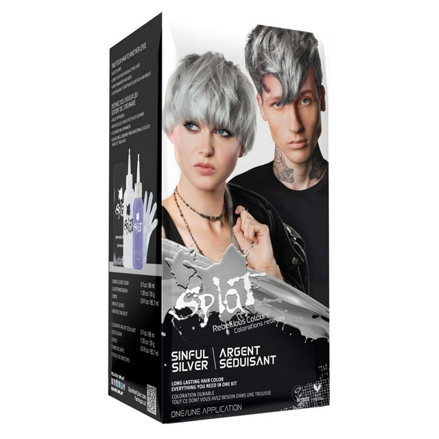 Splat Argent Séduisant Colorant capillaire semi-permanent de couleur
