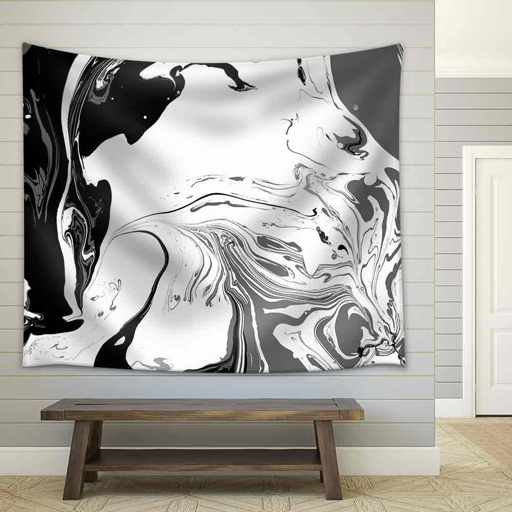 Wall26 Abstract Background Ink Paint Marble Style Black