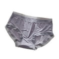 thumbnail image 2 of Sunvit-Panties Womens Cotton Mid-Rise Briefs - Gray, Size L - All-Day Comfort, Breathable, Scalloped Edge, Non-Constricting Waistband, Smooth Under Clothing, 2 of 3