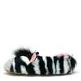 thumbnail image 6 of OoohGeez Womens Slippers Funny Animal House Fluffy Sherpa Cute Slipper with Grippers, ZZ Zebra, L, 6 of 7