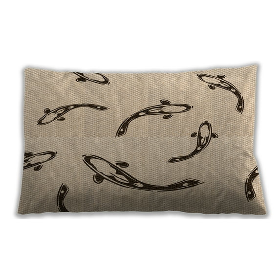 Ahgly Company Indoor Rectangular Contemporary Lumbar Throw Pillow, 13 inch by 19 inch