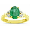 thumbnail image 2 of Star K � Oval 8x6 Genuine Emerald Marquee Design Engagement Promise Ring, 2 of 9