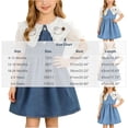 thumbnail image 3 of Amidoa Girls Summer Dresses Short Sleeve A-Line Solid Color Dresses Casual Kids Sundress Light Blue Size 12, 3 of 9