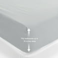 thumbnail image 4 of Unique Bargains Brushed Microfiber Fitted Sheet Bed Cover Gray Full, 4 of 5