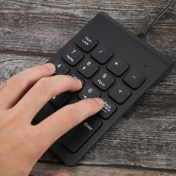 4X Mini USB Wired Numeric Keypad Numpad 18 Keys Digital Keyboard for Accounting Teller Laptop Windows Android (Black),4 x Wired Keyboard,black