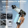 thumbnail image 2 of 16000Pa Cordless Handheld Vacuum Cleaner, Rechargeable Car Vacuum with Strong Suction, 3 Speeds & LCD Display, Handheld Vac for Car and Home Use, One-Click Dust Emptying, 2 of 9