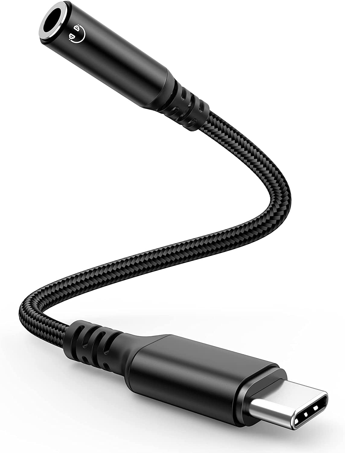 USB C to 3.5mm Headphones Audio Jack Adapter, USB Type C to Aux Dongle Cable, Compatible with Samsung S23/S22/S21/S20/S20+ Ultra, Note 20/10, Pixel, iPad Pro, MacBook, 1 Pack, Black - Walmart.com