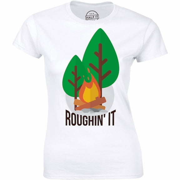 Roughin' It Camping Hiking Adventure Mountain Outdoor Nature Funny T-Shirt