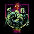 thumbnail image 2 of Boy's Star Wars: The Book of Boba Fett The Armorer Din and Boba  Pull Over Hoodie Black Medium, 2 of 4