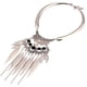 thumbnail image 1 of Qarigey Mujer hombre aleación borla collar moda collares colgante joyería regalos accesorio cumpleaños club nocturno Bar Ropa, zapatos y accesorios Miscelánea Negro Qarigey AP014684-04, 1 of 6