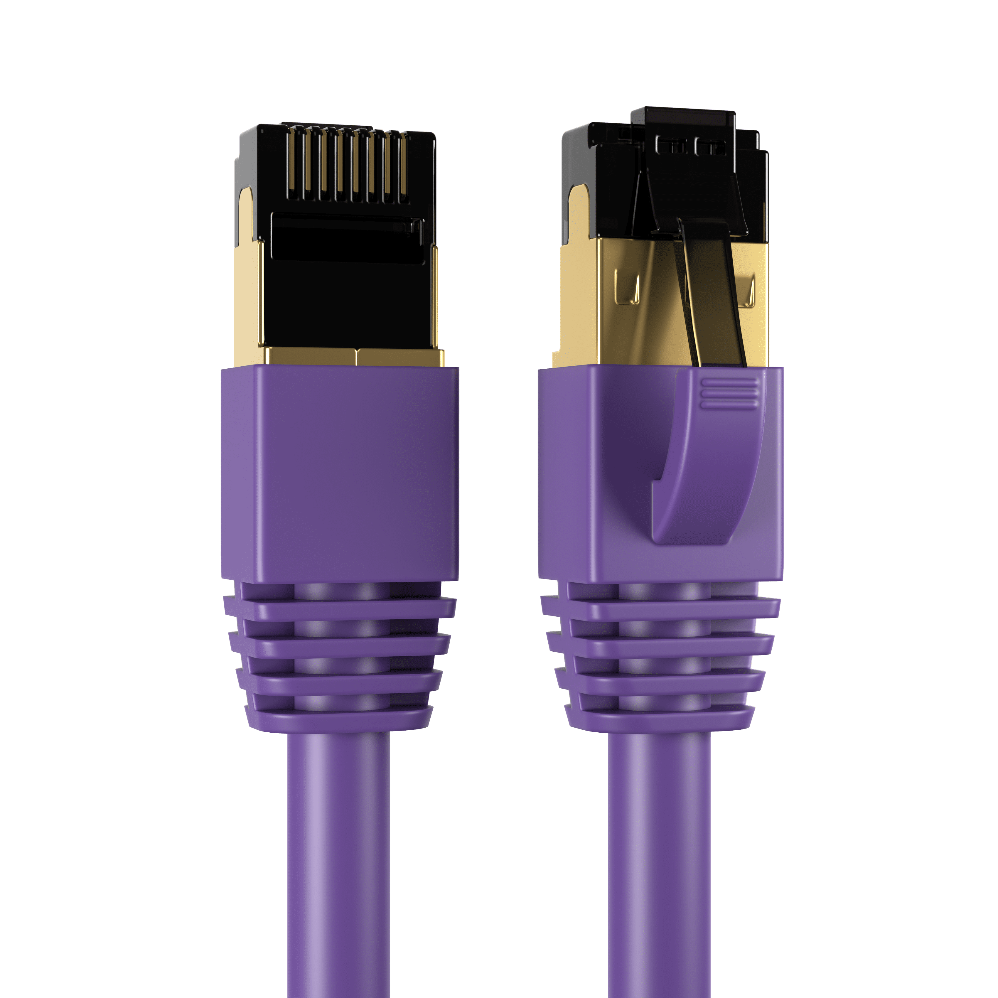 Cat8 35FT Network Ethernet Patch Cable, 2000Mhz Internet Wire, For Router, Modem, PC, Laptop, TVs, Printer Cord, Consoles for Home and Office, Purple, Cables Direct Online