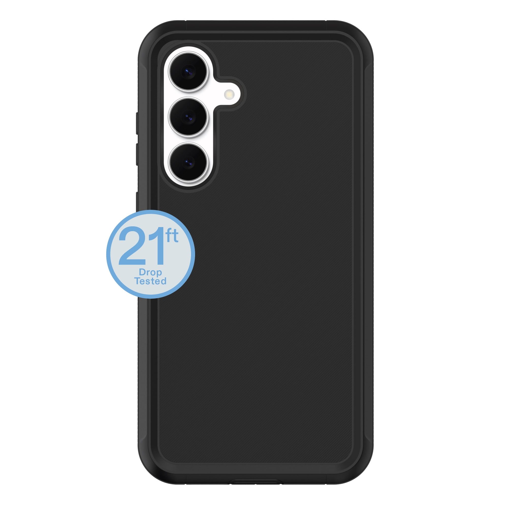 onn Rugged Phone Case for Samsung Galaxy S25 FE - Black