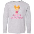 thumbnail image 3 of Inktastic Future Lacrosse Star Girl Long Sleeve Youth T-Shirt, 3 of 5
