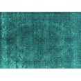thumbnail image 1 of Ahgly Company Machine Washable Indoor Rectangle Oriental Turquoise Blue Industrial Area Rugs, 2' x 4', 1 of 4