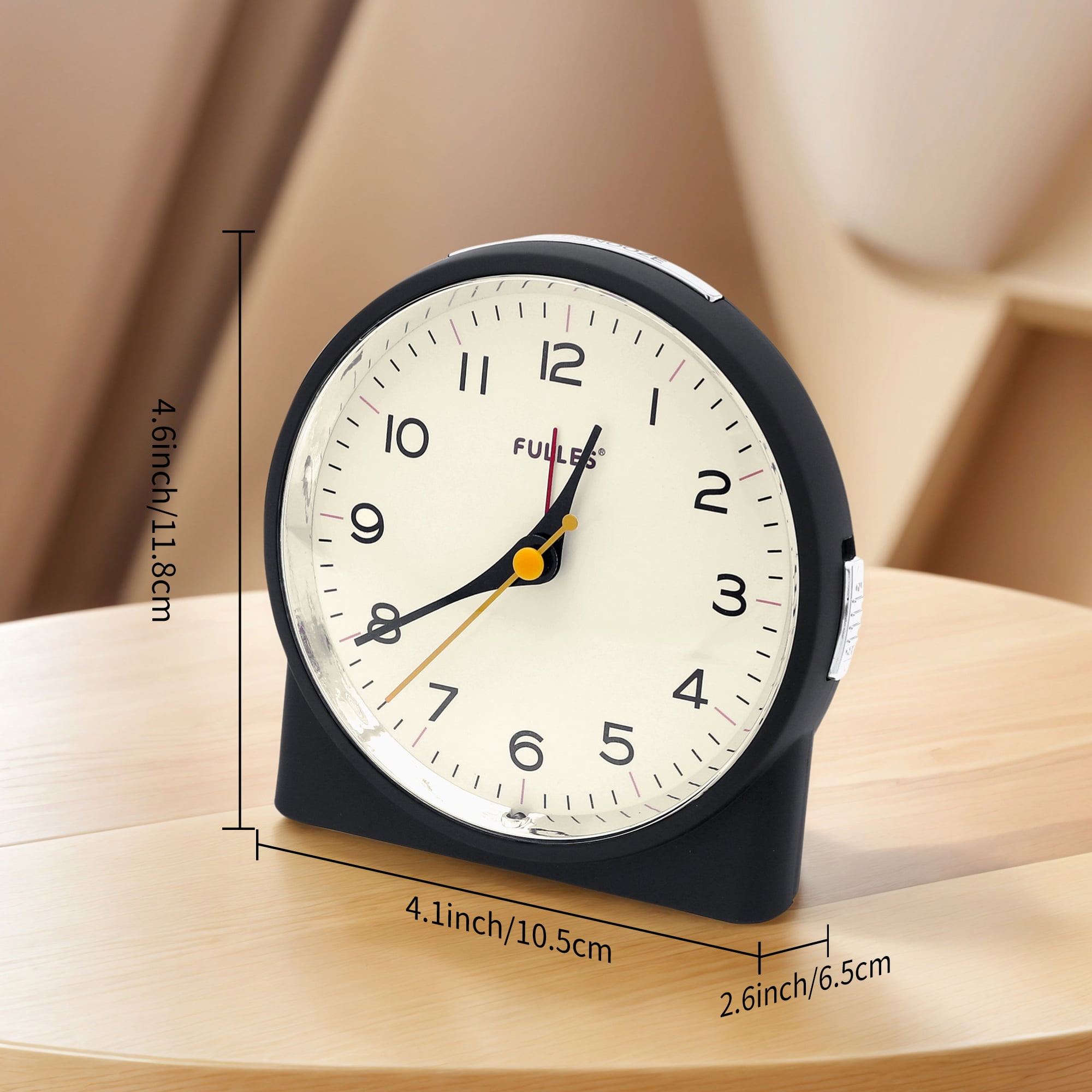Unique Bargains Retro-style Semi-Circular Table Alarm Clock Blue 4.1"L x 2.6"W x 4.6"H