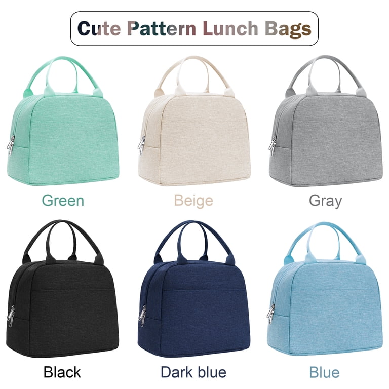 Inosoo Insulated Lunch Bag, Canvas Thermal Tote for Work & School photo 3