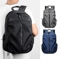 thumbnail image 1 of Mochila unisex para portátil, ideal para viajes, negocios, senderismo y uso diario. Fabricada en nailon resistente al agua, con correas ajustables, diseño plegable, ligera y duradera., 1 of 7