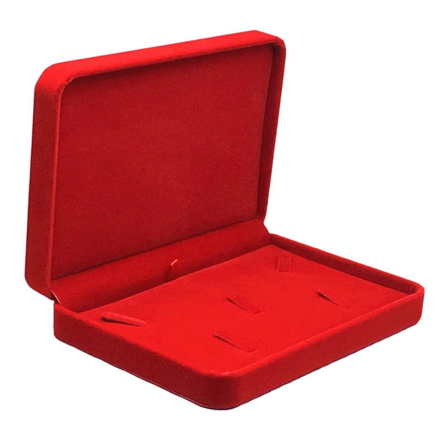 Juego de Joyas de Terciopelo Yinane Caja de visualización del collar de terciopelo rojo