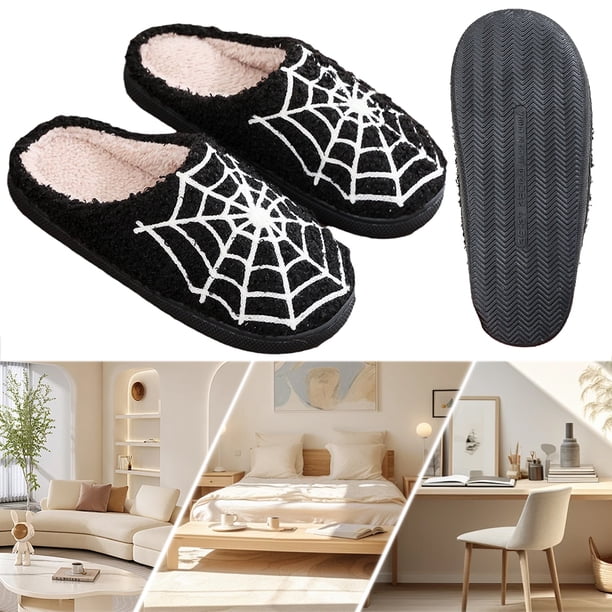 Telaraña Suaves para Halloween Antideslizantes Felpa Hombres Y Mujeres