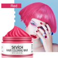 thumbnail image 1 of Tinte temporal desechable de arcilla gris para el cabello, crema de barro colorante con cera de Color para estilismo, Festival de moda, celebración, 120g, 1 of 4