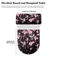 thumbnail image 6 of HELLHERO Cherry Blossoms Polyester Toilet Lid Seat Cover Set & Elastic Installation Toilet Lid Cover Set & Universal for Indoor Home Stretch, 6 of 6