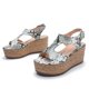 thumbnail image 4 of Sandalias de mujer Casual cinturón hebilla tacón alto Sexy serpiente patrón estilo romano plataforma cuñas zapatos Wmkox8yii sa3592, 4 of 9