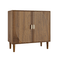 thumbnail image 5 of Algherohein Accent Cabinet with Storage, Bathroom Storage Organizer Sideboard Cabinets,TV Stand Coffee Bar for Living Room,Walnut, 5 of 6