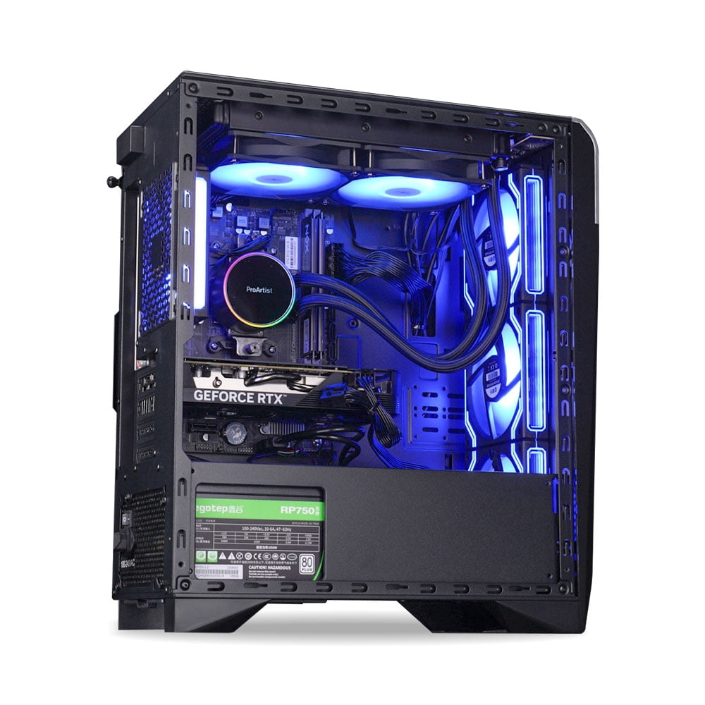 IPASON Gaming Desktop PC Ryzen7 5700X (8 Core up to 4.6GHz 7nm)32GB RAM, 1TB SSD NVMe,NVIDIA RTX4060,650W PSU,Windows 11 Home 64-bit
