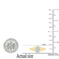 thumbnail image 5 of Dazzlingrock Collection Round White Diamond Micropave Oval Shape Engagement Ring for Women (0.12 ctw, Color I-J, Clarity I1-I2) in 18K Yellow Gold, Size 5, 5 of 6
