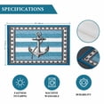 thumbnail image 6 of Blue Anchor Placemats Set of 4, Nautical Summer Beach Coastal Ocean Art Placemats for Dining Table, Place Mats for Kitchen Tabletop, Waterproof Wipeable Dining Table Mats Set, 6 of 9
