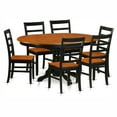 thumbnail image 2 of Dining Set - Table With Chairs-Finish:Saddle Brown,Number of Items:7,Shape:Oval,Style:Wood Seat, 2 of 2