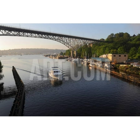Union Canal - Lake Union Ship Canal, Seattle Print Wall Art By digimax