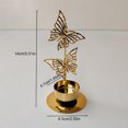 thumbnail image 3 of CreativeArrowy Candle Stand Candlestick Ornaments Wedding Scented Iron Desktop Metal Crafts Golden Leaf Nordic Wrought Candelabra, 3 of 10