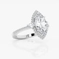 thumbnail image 2 of Ariana Jewel 14K White Gold Plated Women's Ring - Marquise Cut 2 Ct Lab Created Diamond Wedding Anniversary Rings - Single Stone Engagement Ring for Her - Anniversary Proposal Rings for Wife, 2 of 2