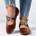 thumbnail image 2 of Women's Mary Jane Ballet Flat Shoes Comfortable Dressy Shoes with Elatic Strap Breathable Arch Support Footwear for Work Business Rose Gold Size 7.5, 2 of 6