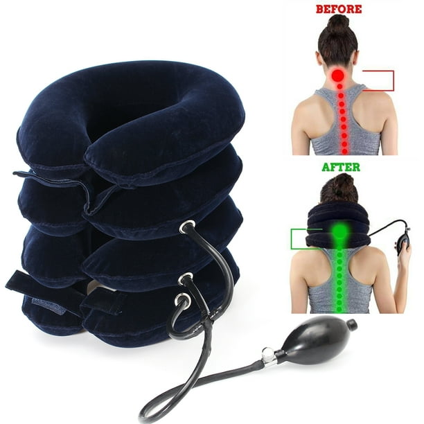 Cervical Neck Traction Device, 4 Layers Inflatable Adjustable Neck
