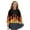 Fire Flame Black, variant on COEQINE Girls Long Sleeve Cardigan with Print, Lightweight Polyester Crewneck Button Front Jacket, Soft Machine Washable Top for School and Casual Wear, Ages 5-6, Fire Flame Black