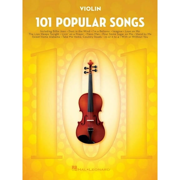 101 Popular Songs: For Violin - Violin Music Book with Top Pop Compositions - Violin Sheet Music Book for Beginners &, (Paperback)