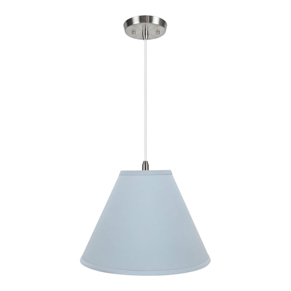 Aspen Creative 72267-21 Two-Light Swag Pendant Light Kit with Empire Lamp Shade, Light Blue, 16" W