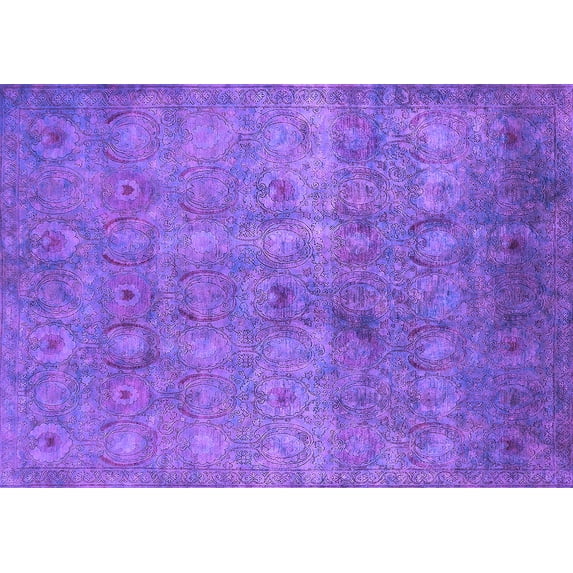 Ahgly Company Indoor Rectangle Persian Purple Bohemian Area Rugs, 4' x 6'