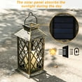 thumbnail image 6 of Image Solar Led Lantern Hanging Light Flameless Candle Mission Lights Patio Pathway Yard Decoration, 6 of 9