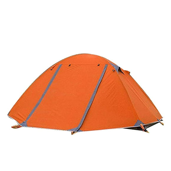 LOVIVER Weatherproof Double Layer Dome Tent Outdoor Camping Hunting Orange