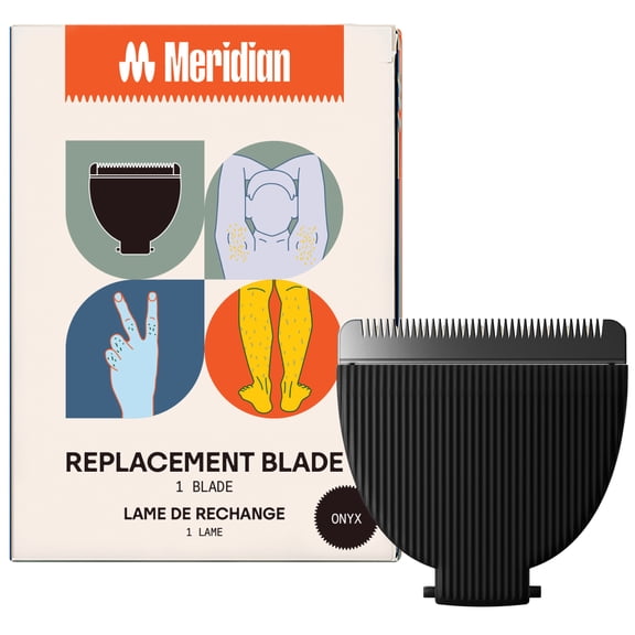 Meridian Trimmer Electric Shaver Replacement Blade, Signature Ceramic, Onyx, 1-Pack