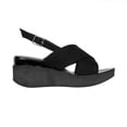 thumbnail image 2 of Sandalia Plataforma Cruzada Mujer Juvenil Negro Cómoda negro 23, 2 of 7