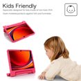 thumbnail image 3 of SaniMore Kids Case for Samsung Galaxy Tab S9 Plus 12.4 Inch Tablet 2023, Kiddie Series [Handle & Kickstand] Lightweight Shockproof Boys Girls Cover for Galaxy S9+ Tablet SM-X810/X816B/X818U, Rose, 3 of 8