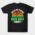 thumbnail image 1 of This Is My Playing Disc Golf Sunset Retro Frisbee Sport Unisex T-Shirt M12860, S-5XL, 1 of 4