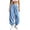 Light Blue, variant on Fwqbns Women's Balloon Pants Casual Barrel Wide Leg Elastic Waist Baggy Sweatpants Comfy Joggers Lounge Harem Trouser Outfits with Pockets Army Green