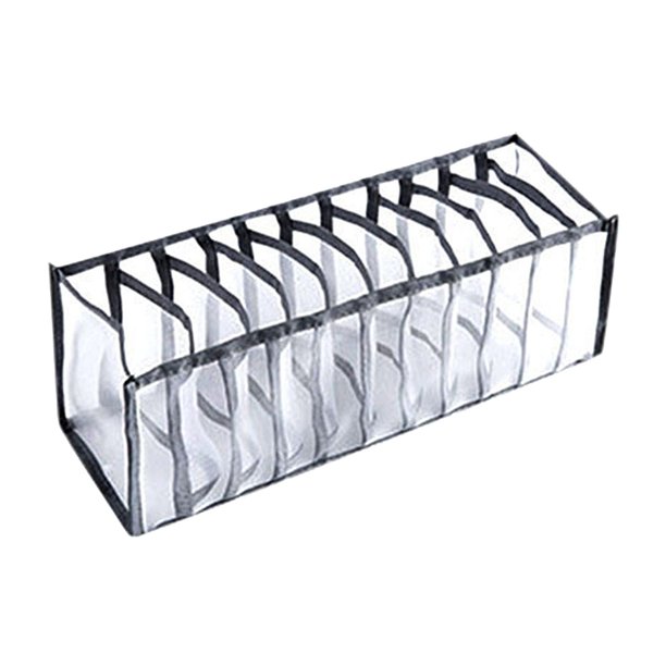 Organizador de cajones plegable Ropa interior Sujetador Corbatas de calcetines Bufanda Caja de almacenamiento Viaje Negro 11 Quejas Fanmusic Organizador de cajones plegable