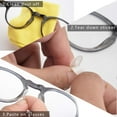 thumbnail image 3 of Adhesive Nose Pad, 20 Pairs Eyeglass Nose Pads Stick On Silicone Anti-Slip for Glasses Sunglasses Thin Nose Pads Eyeglasses (10-Black & 10-Clear), 3 of 6