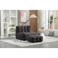 thumbnail image 2 of Ultra Soft Lazy Sofa Chair with Footstool,Comfy High Back Bean Bag Chair Bed Lounger Couch for Indoor,Modern Accent Bean Bag Chairs for Living Room,Bedroom,Apartment, 2 of 6